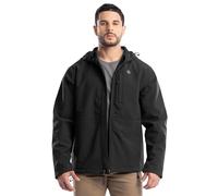 ATG by Wrangler Men's Soft Shell Hooded Jacket, Black, XXL