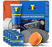 ATG® Headlight Restoration Kit - Car Headlight Restoration Kit to Remove Oxidation, Haze & Yellowing - Headlamp Restoration Kit with UV Headlight Sealant