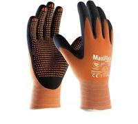 ATG MaxiFlex Work Gloves Endurance Micro-Dot Palm Orange (3, M)
