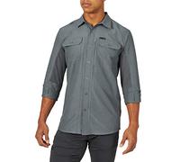 ATG Men's Wrangler Long Sleeve Mixed Material Shirt, Turbulence, Small