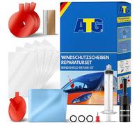 ATG Windscreen Repair Kit for Car Glass - Windscreen Chip Repair Kit for Chips & Cracks - Easy DIY Windshield Repair with Resin, Clear & Durable Finish