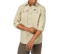 ATG Wrangler by Men's Long Sleeve Mixed Material Shirt, Twill, XXL