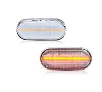 ATGCBCAUF Fender Side Turn Signal Light 2PCS Led Dynamic Side Marker Turn Signal Light Sequential Blinker Light For Seat For Alhambra Cordoba Ibiza 1999 (Clean NO Dynamic)