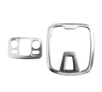 ATGCBCAUF Roof Reading Lamp For Peugeot 308 308s 408 2016 2017 2018 Roof Lamps Frame Decoration Sticker Car Reading Lights Cover Trim(Silver)
