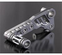 ATGQBCF Accessories for CB190SS Adjustable Gear Lever for CB190R Extended Non-Slip Shift Foot Lever Shifter Stabilizer Holder(Silver L10)
