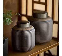 ATGQBCF Animal Urn 600 1200ml Dog Urn Gilt Iron Glaze Feng Shui Pet Urn Funeral Cremation Urns For Dogs Cats Pets Memorials(1200ml)