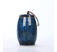 ATGQBCF Animal Urn Ceramic Cremation Urns Funeral Pet Cat Dog Memorial Keepsake Ashes Container Jars Casket Columbarium Pet's Memory Pets Memorials(1)