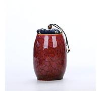 ATGQBCF Animal Urn Ceramic Cremation Urns Funeral Pet Cat Dog Memorial Keepsake Ashes Container Jars Casket Columbarium Pet's Memory Pets Memorials(2)