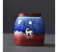 ATGQBCF Animal Urn Ceremic Cremation Urns Funeral Pet Cat Dog Memorial Keepsake Ashes Container Jars Casket Columbarium Pets Memory Pets Memorials(2)