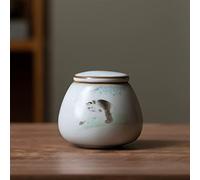 ATGQBCF Animal Urn Coffin Box Keepsake Cremation Urns For Human Ashes Pet Cat Dog Rabbit Place Funeral Small Animal Ceramic Urn Pets Memorials(2)