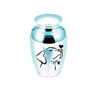 ATGQBCF Animal Urn Mini Urn For Pet Ashes Keepsake Cremation Jar To Commemorate The Beloved Dog Pet Dog Urn Memorial Urn Pets Memorials(Light blue,70x45mm)