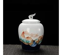 ATGQBCF Animal Urn Small Animal Ceramic Urn Coffin Box Keepsake Cremation Urns For Human Ashes Pet Cat Dog Rabbit Place Funeral Pets Memorials(2)