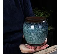 ATGQBCF Animal Urn Urne Pour Animaux Compagnie Urne Funéraire Urnes Crémation Pour Cendres Humaines Grand Animal Compagnie Pour Urnes Funéraires Pets Memorials(Green)