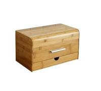 ATGQBCF Earring Jewellery Box With Drawer Kitchen Shelf Dustproof Bread Box Bamboo Snacks Sundries Storage Boxs Solid Wood(35 * 20 * 20cm) Ring Box(Type-C)