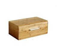 ATGQBCF Earring Jewellery Box With Drawer Kitchen Shelf Dustproof Bread Box Bamboo Snacks Sundries Storage Boxs Solid Wood(35 * 20 * 20cm) Ring Box(Type-B)