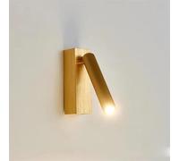 ATGQBCF Wall Lights Luxury Metal Wall Light Reading TV Background Sconce Bedroom Bedside Study Corridor Stair Decor Spot Lamp Indoor Wall Lights(C,Warm White (2700-3500K))