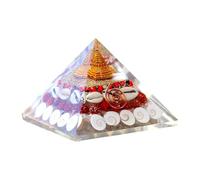 ATHA Orgonite Pyramid with Maha Laxmi Blessings, Gomti Chakra, Shree Yantra, Rudraksha, Kaudi Shells, Wealth and Prosperity Vastu Pyramid (1 Pcs)