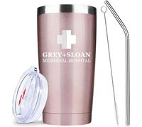ATHAND Greys Anatomy Merch Gifts,Greys Anatomy Stainless Steel Tumbler,20 Oz Insulated Tumbler Coffee Cup Double Wall Iced Travel Mug with Lid,Gifts for Nurse,1 Pcs