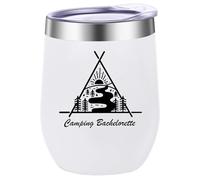 ATHAND Mountain Wine Tumbler,Bride Wine Tumbler,12 Oz Stainless Steel Insulated Wine Mug,Gifts for Women,Men