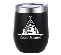 ATHAND Mountain Wine Tumbler,Bride Wine Tumbler,12 Oz Stainless Steel Insulated Wine Mug,Gifts for Women,Men