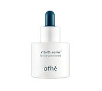 ATHÉ Vital C-some Toning Concentrate, Anti-aging & Radiance Face Ampoule with Pure Vitamin C for Blemishes and Freckles, Korean Vegan Serum Targets Age Spots & Smooths Skin, 20 ml