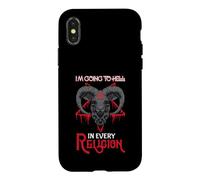 Atheism | Anti-Christ | I'm Going To Hell In Every Religion Case for iPhone X/XS