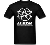 Atheism Atheist Anti Religion Tee Funny t Shirts for Men Long Sleeve Hoodie Tank top Black
