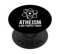 Atheism Is A Non Prophet Group Funny Sarcastic Religion Pun PopSockets Adhesive PopGrip