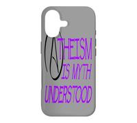 Atheism Is Myth Understood Philosophical Debate Purple Text Case for iPhone 17