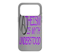 Atheism Is Myth Understood Philosophical Debate Purple Text Case for iPhone 17 Pro Max