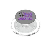 Atheism Is Myth Understood Philosophical Debate Purple Text PopSockets PopGrip for MagSafe