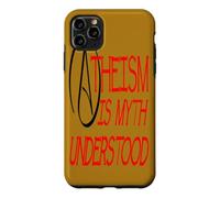 Atheism Is Myth Understood Philosophical Debate Red Text Case for iPhone 11 Pro Max