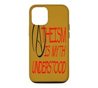 Atheism Is Myth Understood Philosophical Debate Red Text Case for iPhone 12/12 Pro