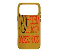 Atheism Is Myth Understood Philosophical Debate Red Text Case for iPhone 17 Pro Max