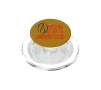 Atheism Is Myth Understood Philosophical Debate Red Text PopSockets PopGrip for MagSafe