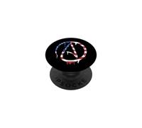 Atheist Atheism American Flag USA Drip Graffiti Patriotism PopSockets Adhesive PopGrip