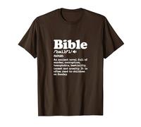 Atheist Bible Definition Atheism Agnostic Pagan T-Shirt, Men, Brown, XX-Large