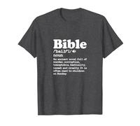 Atheist Bible Definition Atheism Agnostic Pagan T-Shirt, Men, Dark Heather Grey, 5X-Large