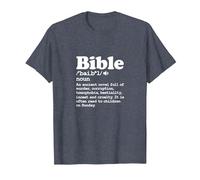 Atheist Bible Definition Atheism Agnostic Pagan T-Shirt, Men, Heather Blue, 4X-Large