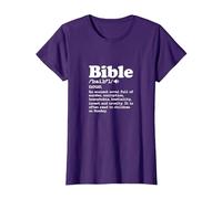 Atheist Bible Definition Atheism Agnostic Pagan T-Shirt, Women, Purple, X-Small