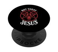 Atheist Goat Pentagram Anti Religion Satanic Humor PopSockets Adhesive PopGrip