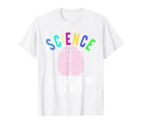 Atheist/Non Believe Science - Like Religion but Real Value Graphic T-Shirt, Men, White, S
