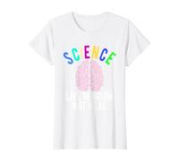 Atheist/Non Believe Science - Like Religion but Real Value Graphic T-Shirt, Women, White, L