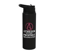 Atheist Present, Atheism is a Non Prophet Organization Funny Stainless Steel Insulated Water Bottle