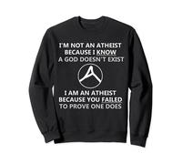 Atheist Skeptic Burden of Proof God Atheism Non-theist Sweatshirt