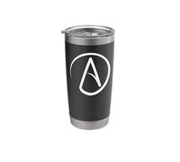Atheist Symbol Freedom Expression Minimalist Stainless Steel Insulated Tumbler