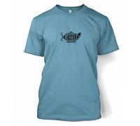 Atheist T-shirts Bertrand Russell Teapot Ichthys T-shirt - Stone Blue Medium (38/40")