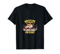 Atheist Wrestling Humor Jesus Religion Funny T-Shirt