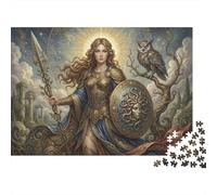 Athena 1000 Piece Wooden Jigsaw Puzzle,Home Wall Decor,Educational Toy,Great Gifts Greek Mythology,Wood,Adults & Kids 14+,Impossible Challenge,Stress Relief (75x50cm)