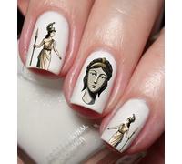 Athena Ancient Greek Goddess Nail Art Decal Sticker